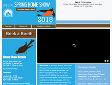 Tablet Screenshot of peoriahomeshow.com